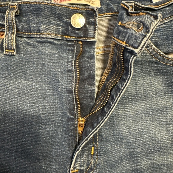 Levi's Signature Heritage Women's High Rise Straight Jeans Blue Size 16 - Picture 2 of 8
